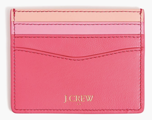 Pink cardholder from J.Crew